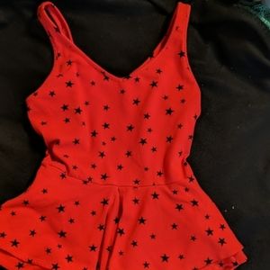 Express peplum tank top